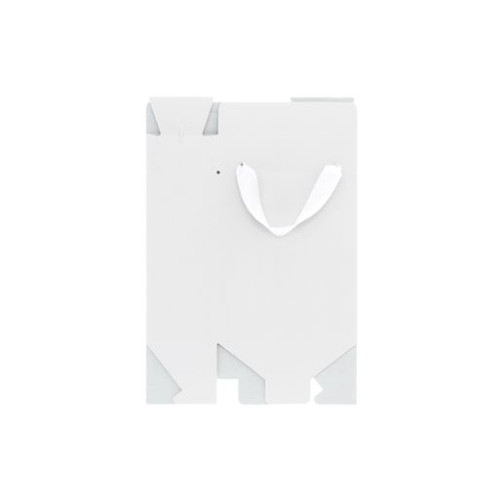 Подарочная коробка-пакет универсальная малая, белая