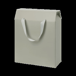 Подарочная коробка-пакет универсальная большая, серая