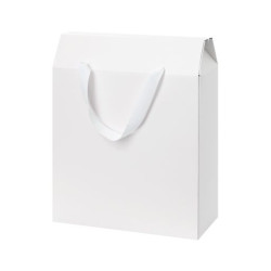 Подарочная коробка-пакет универсальная большая, белая