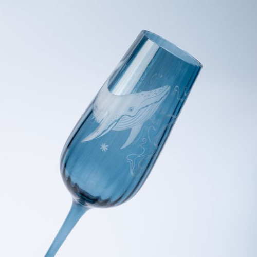 Бокал для шампанского Тоскана (Toscana), синий