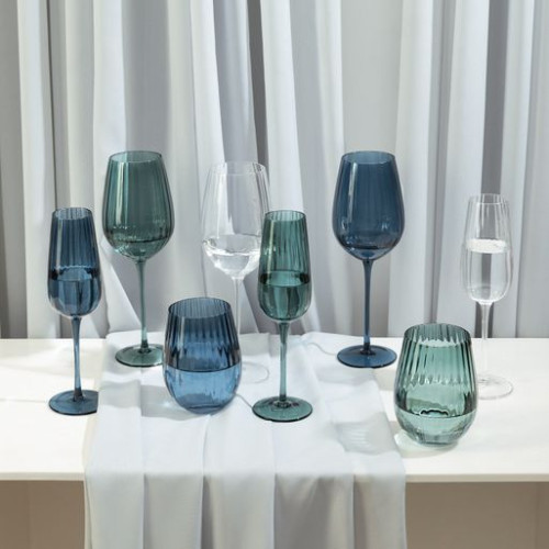 Бокал для шампанского Тоскана (Toscana), синий